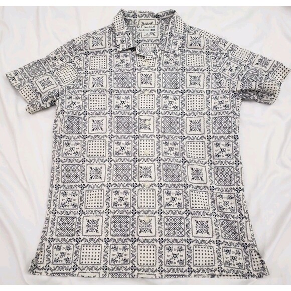 Reyn Spooner x UNIQLO Collection Open Collar Short Sleeve Button Up Shirt Boy 13 - Picture 1 of 8